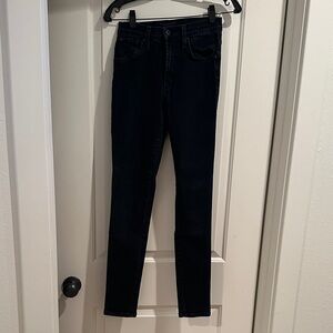 James Jeans High Rise Skinny Classic in Dark Indigo, Size 25